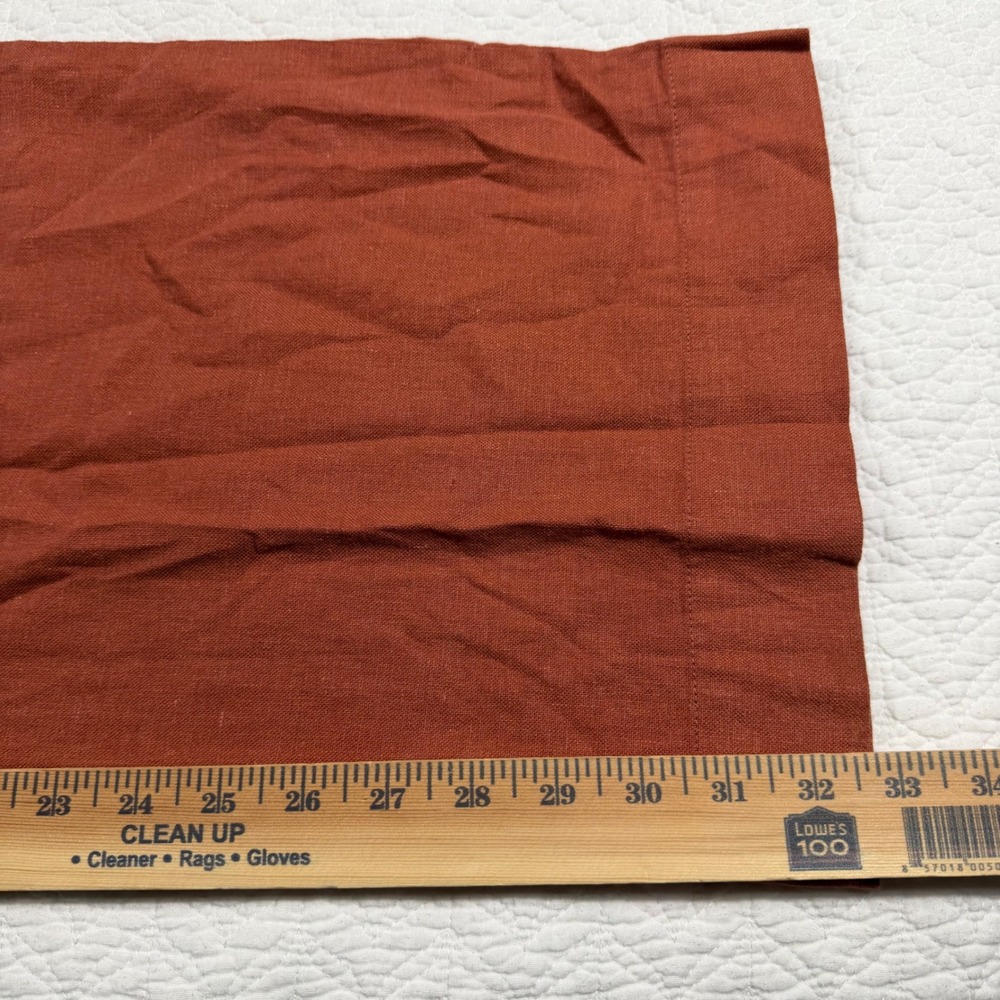 Marine Layer Women Rust Orange Wide Leg Tencel Blend Pleated Trousers Sz 10 NEW - Picture 7 of 11